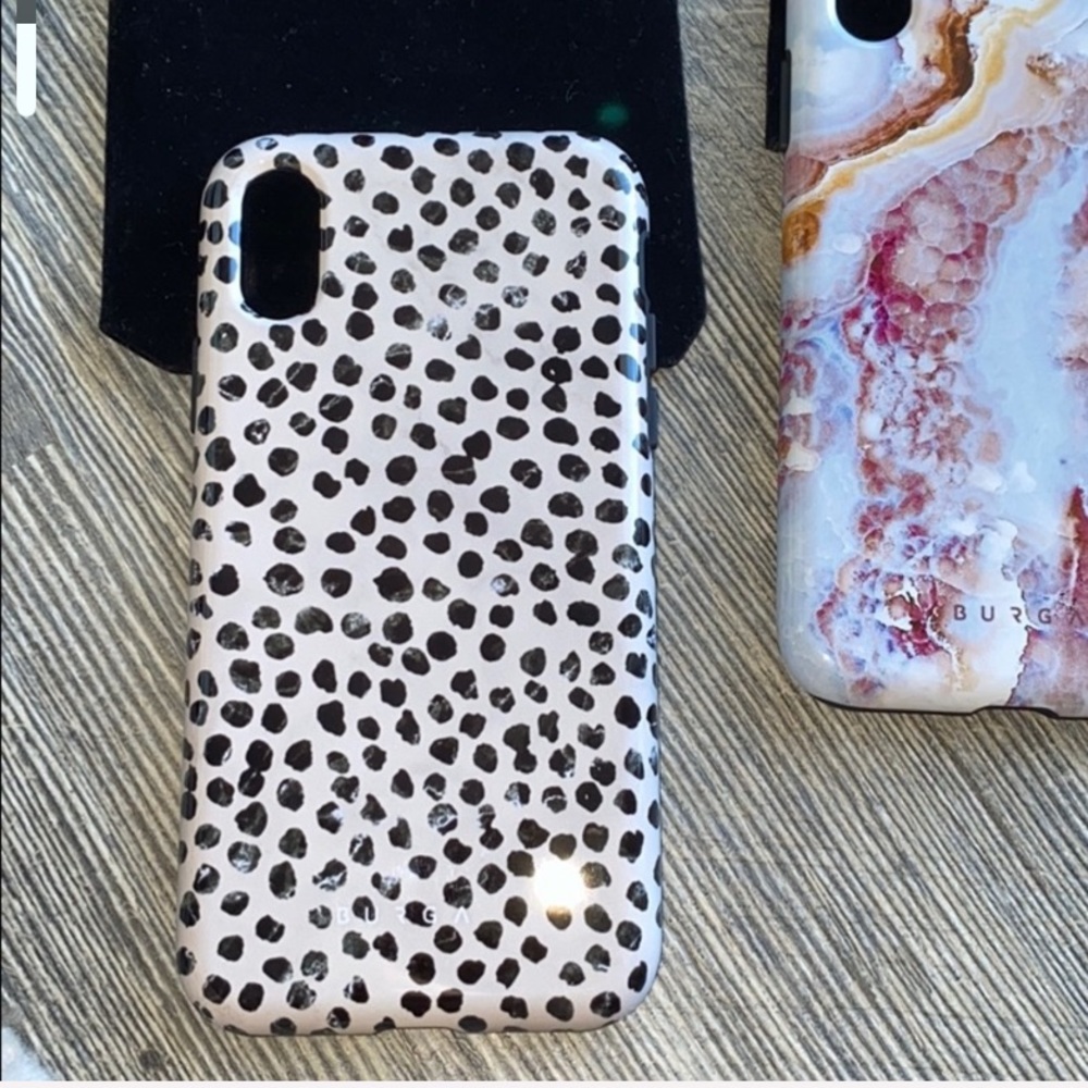 Polka dot BRAND NEW BURGA IPHKNE X CASE